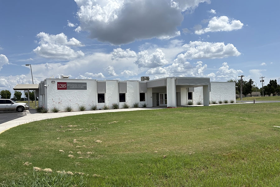 The exterior of the Simulation Center.