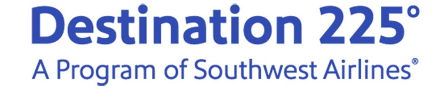 Destination 225 degrees, a program of Southwest Airlines logo.
