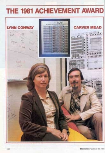 Lynn and Carver Mead were the recipients of Electronics magazine’s 1981 Achievement Award for their seminal textbook, an impressive honor in the industry.