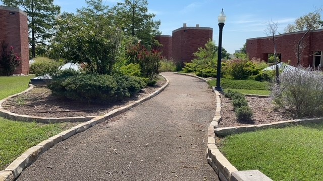 SEC butterfly garden pathway.