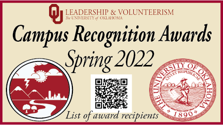 Spring 2022 Campus Recognition Awards graphic