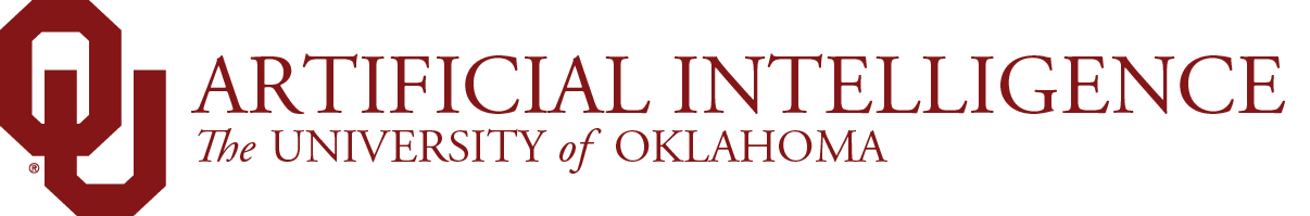Interlocking O U, Artificial Intelligence, The University of Oklahoma website wordmark.