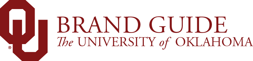 Interlocking OU, Brand Guide, The University of Oklahoma website wordmark