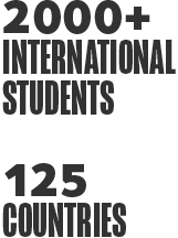 2000+ International Students, 125 Countries