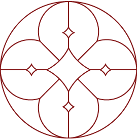 Crimson detailed circle