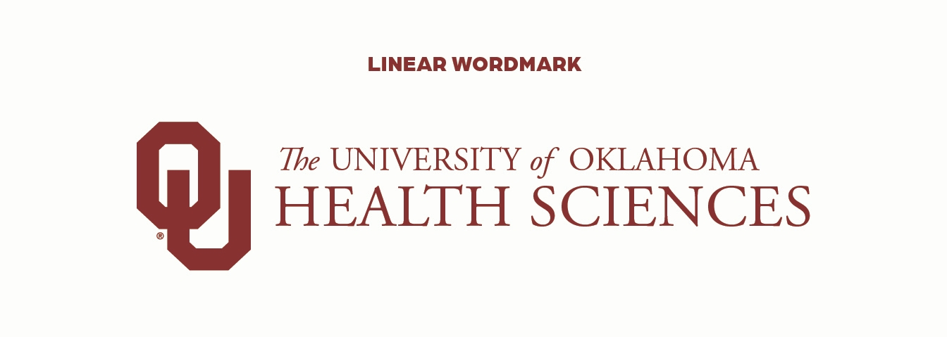 Interlocking OU, The University of Oklahoma Health Sciences linear wordmark.