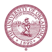 The University of Oklahoma, 1890, Civi et Reipublicae. The OU Seal in crimson.