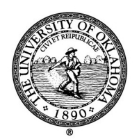 The University of Oklahoma, 1890, Civi et Reipublicae. The OU Seal in black.