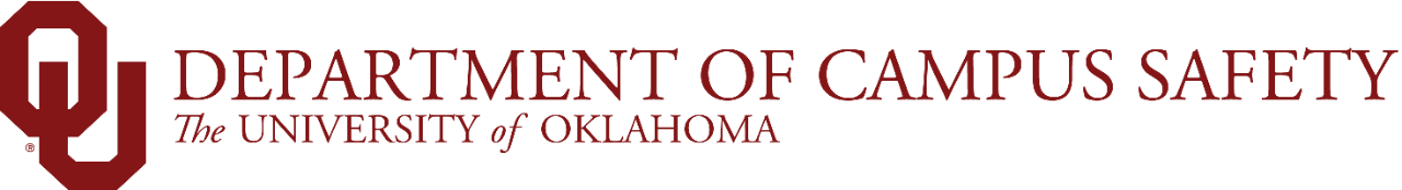 Interlocking OU, Department of Campus Safety, The University of Oklahoma website wordmark.