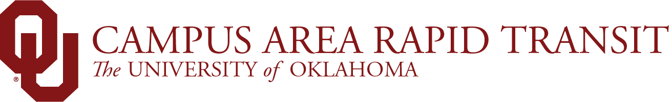 Interlocking OU, Campus Area Rapid Transit, The University of Oklahoma website wordmark.