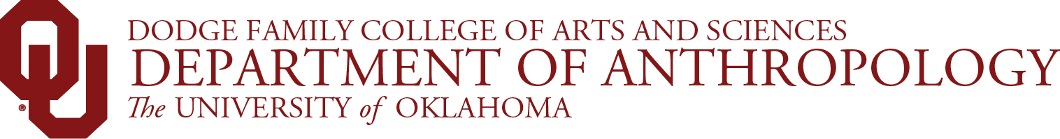 Interlocking OU, Dodge Family College of Arts and Sciences, Department of Anthropology, The University of Oklahoma website wordmark.