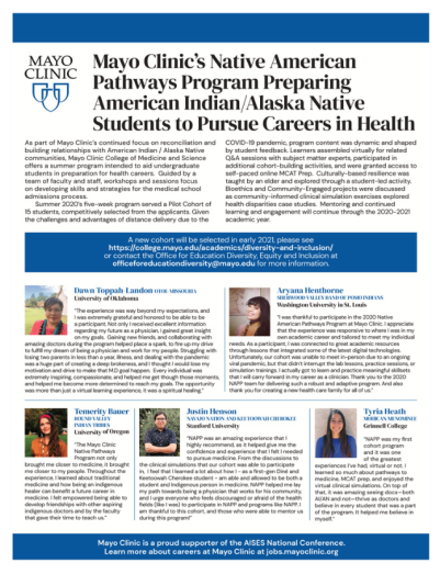 Mayo Clinic's Pathway program. 