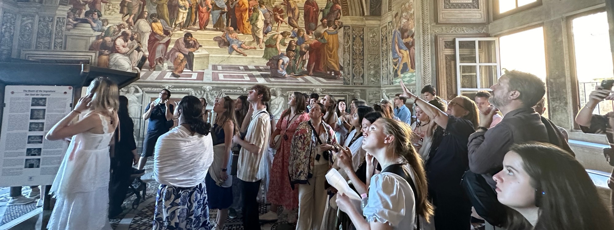 Student traveling abroad in Italy.