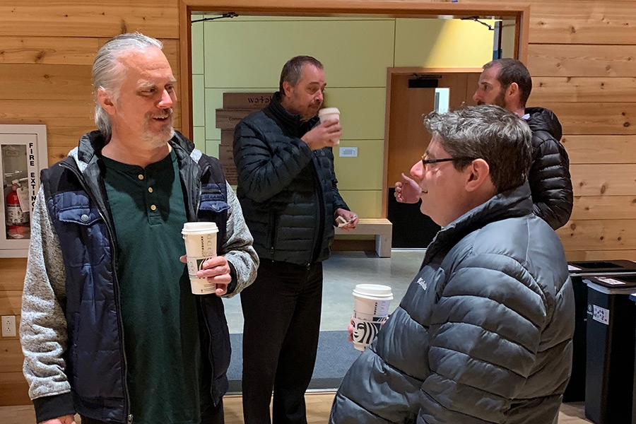 CEIGR partners Paul Spicer, Richard Sharp, Aaron Goldenburg, and Cecil Lewis attend a consortium meeting in Seattle, WA.