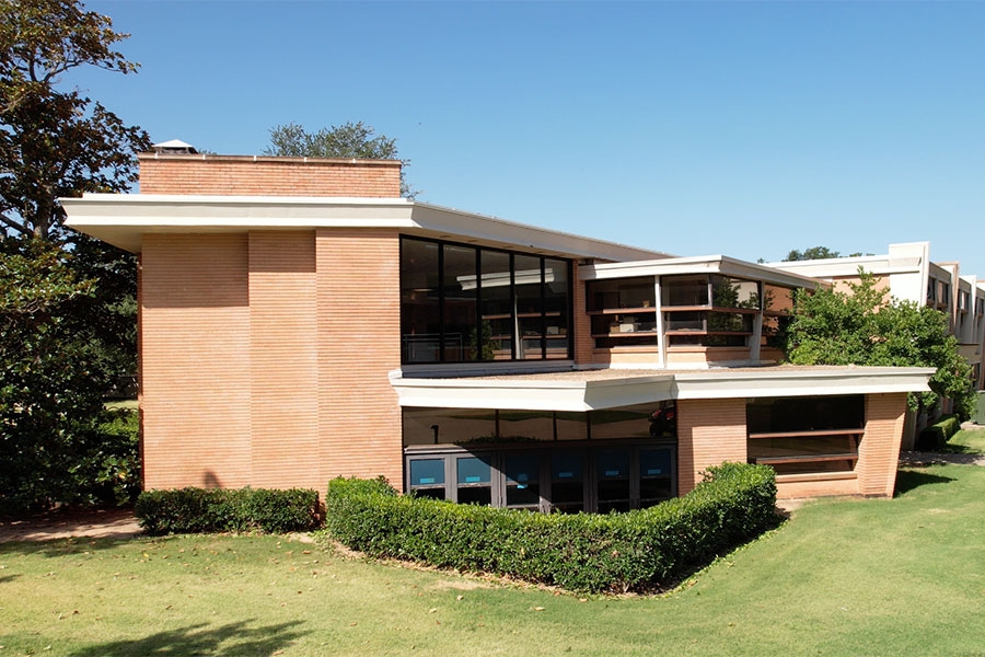 Exterior of Burton Hall.