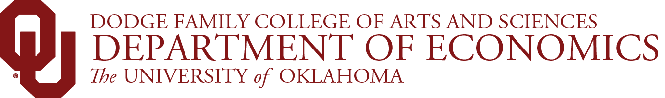 Interlocking OU, Dodge Family College of Arts and Sciences, Department of Economics, The University of Oklahoma website wordmark.