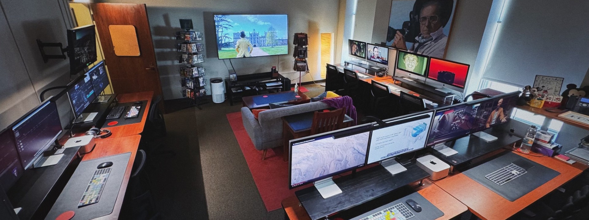 The interior of the Digital Media Lab.