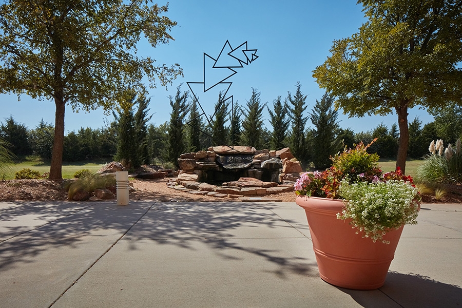 Watchin' Mountains Watchin' Me art installation at the National Weather Center.