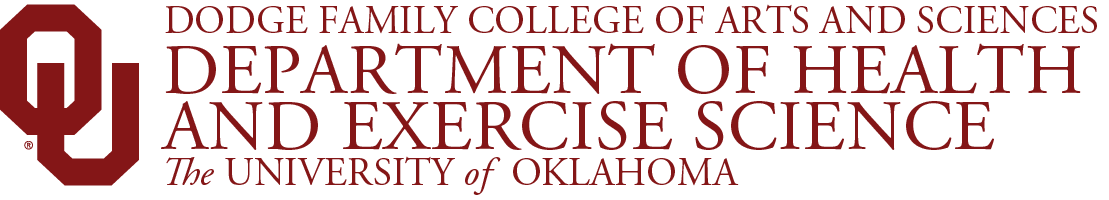 Interlocking O U, Dodge Family College of Arts and Sciences, Department of Health and Exercise Science, The University of Oklahoma website wordmark.