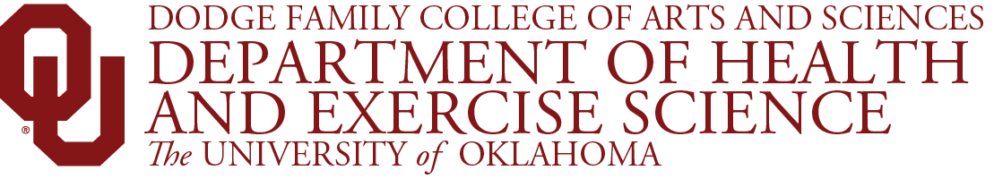 OU Dodge Family College of Arts and Sciences, Department of Health and Exercise Science, The University of Oklahoma wordmark