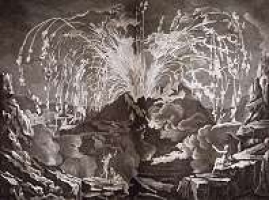 Image of Inside the crater of Vesuvius, 1754. Encyclopédie, Recueil de Planches, vol. 6, 1768.