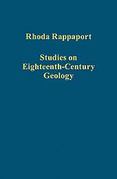 Book cover for Studies on Eighteenth-Century Geology ed. Rhoda Rappaport Cover of Studies on Eighteenth-Century Geology by Rhoda Rappaport.