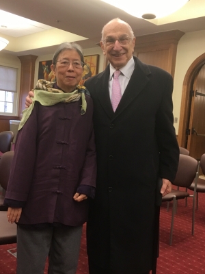 Harold .J Newman with Xi Xi