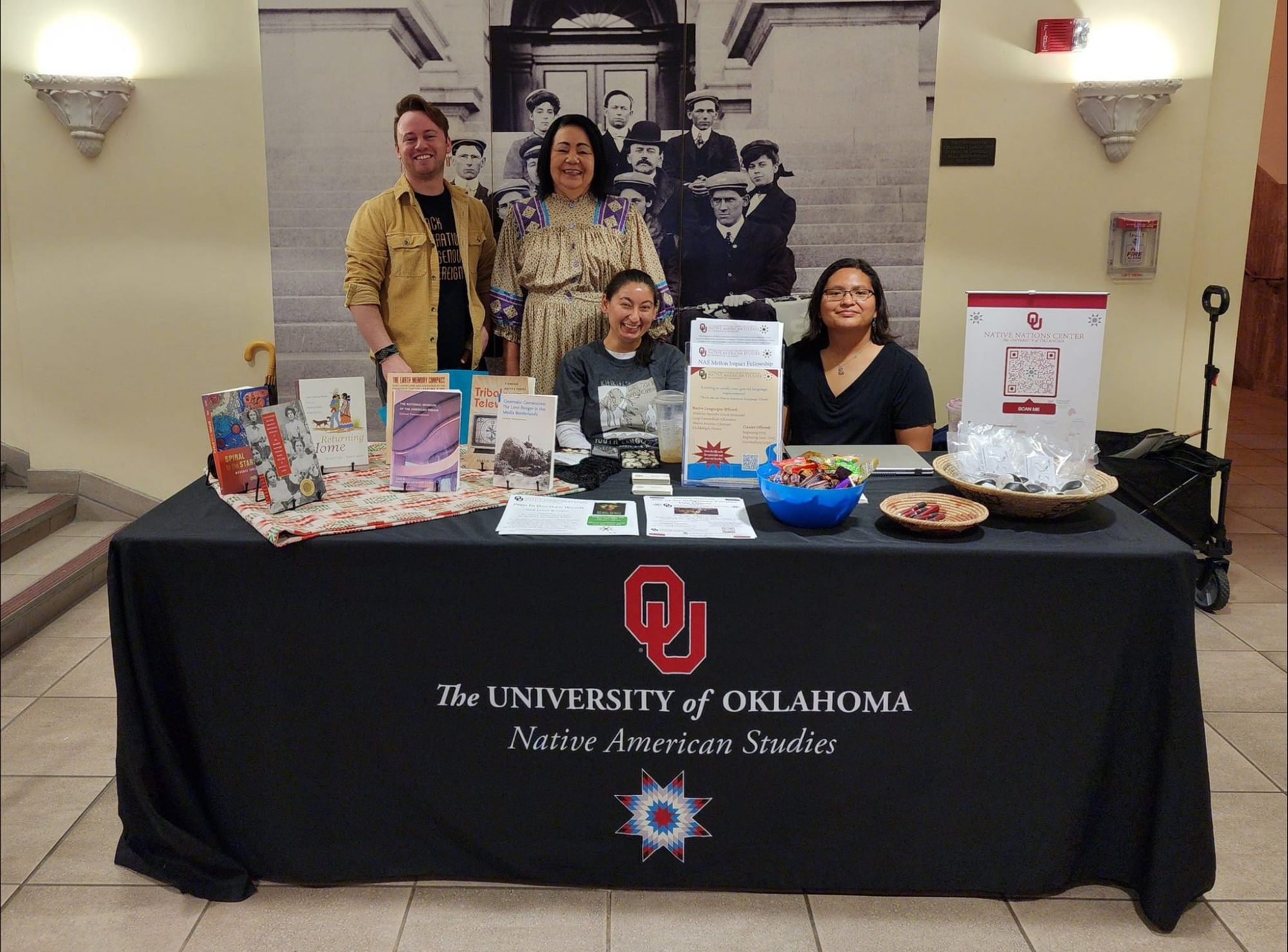 A NAS informational booth in the Memorial Union.