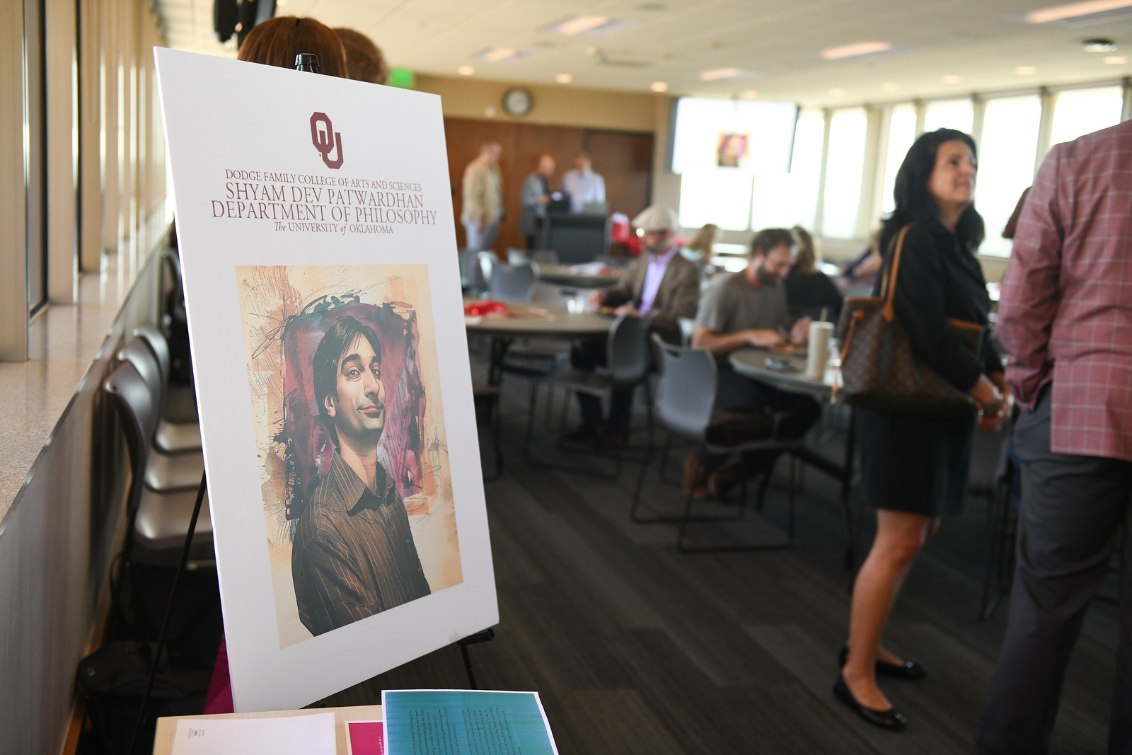 Poster at the Patwardhan naming ceremony.