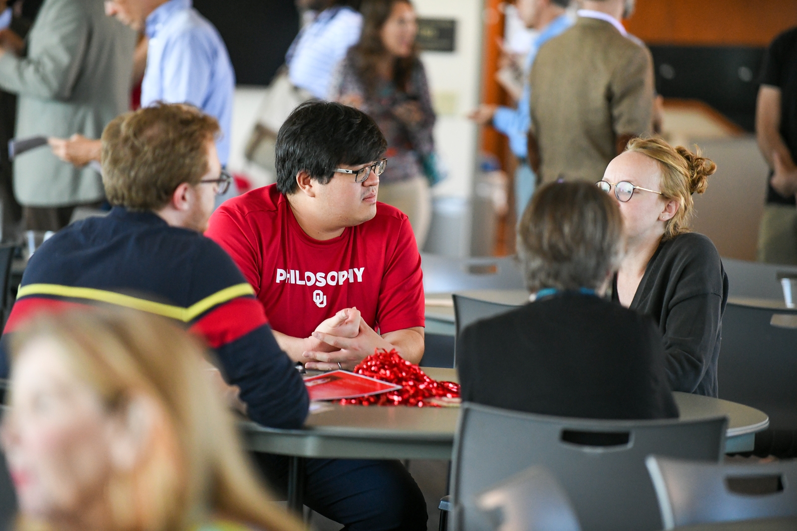 Philosophy faculty and students.
