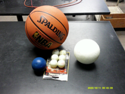 Various balls of different sizes and types