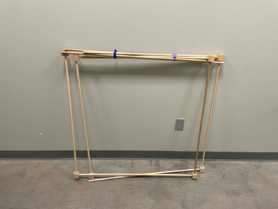 Cubic meter frame