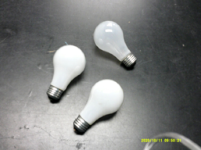 Lightbulbs of different sizes
