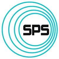 The Society of Physics Students logo, with three eccentric teal circles and SPS in the center circle.