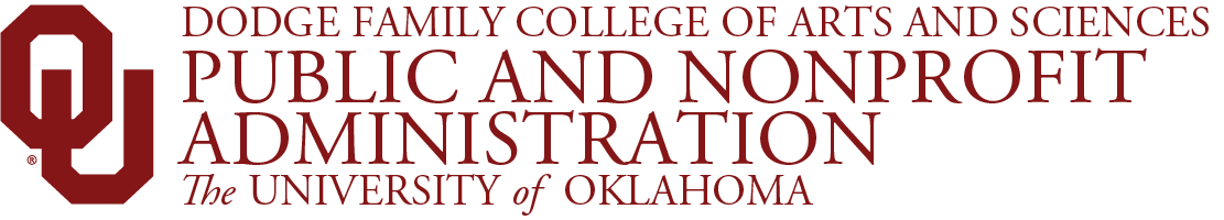 OU Dodge Family College of Arts and Sciences, Nonprofit Studies Program, The University of Oklahoma wordmark