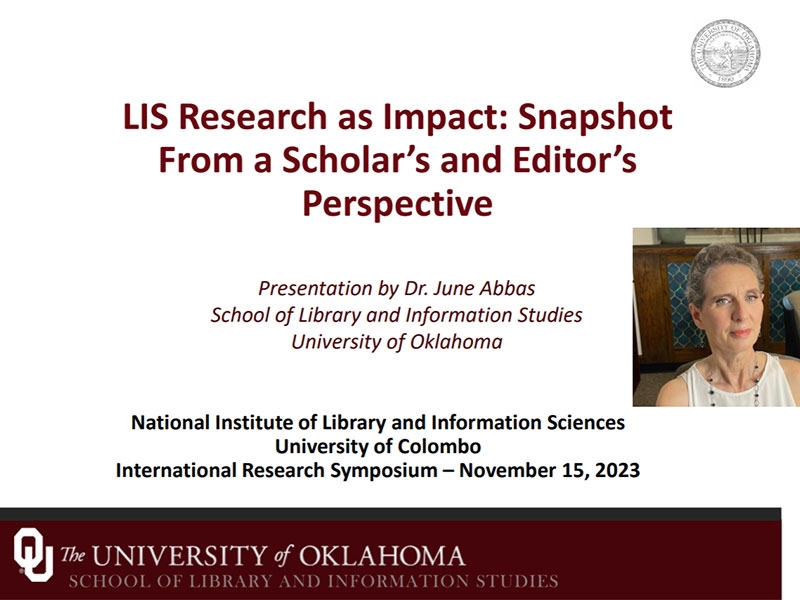 June Abbas' presentation.