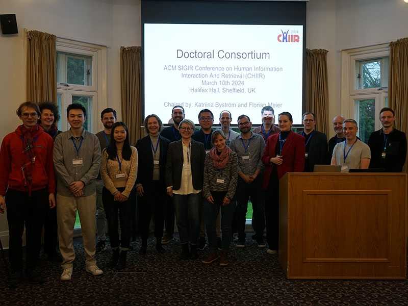 Ben Wang with ACM SIGIR Doctoral Consortium.