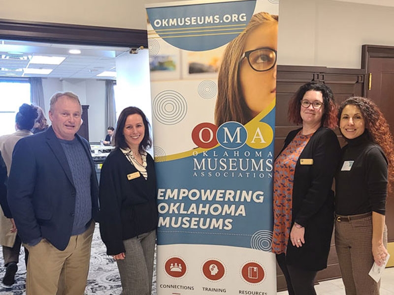 Drs. Ricker, Demir, Phillips, and Giani at Oklahoma State Capitol.