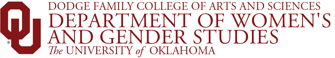Interlocking O U, Dodge Family College of Arts and Sciences, Department of Women's and Gender Studies, The University of Oklahoma website wordmark.