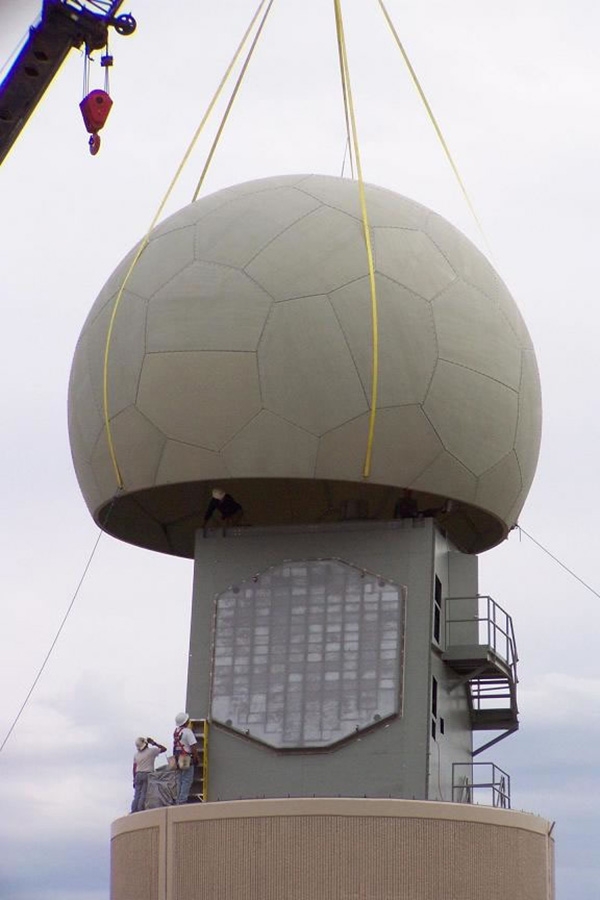 The phased array radar located in NOAA's National Weather Radar Testbed (NWRT).