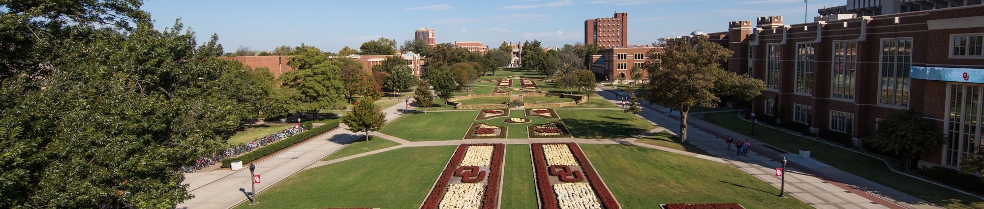 The South Oval on the University of Oklahoma campus in Norman