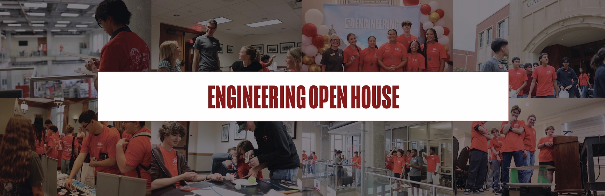 Engineering Open House logo over grassy field. Slogan: Engineering Elevated. Engineers' Week 2024, February 19-23.