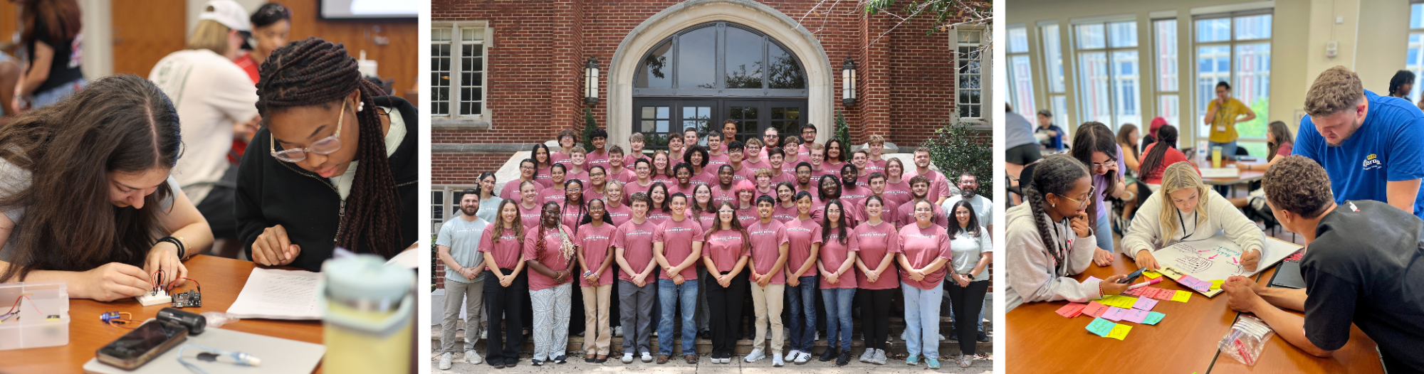 Students working together during Summer Bridge Program