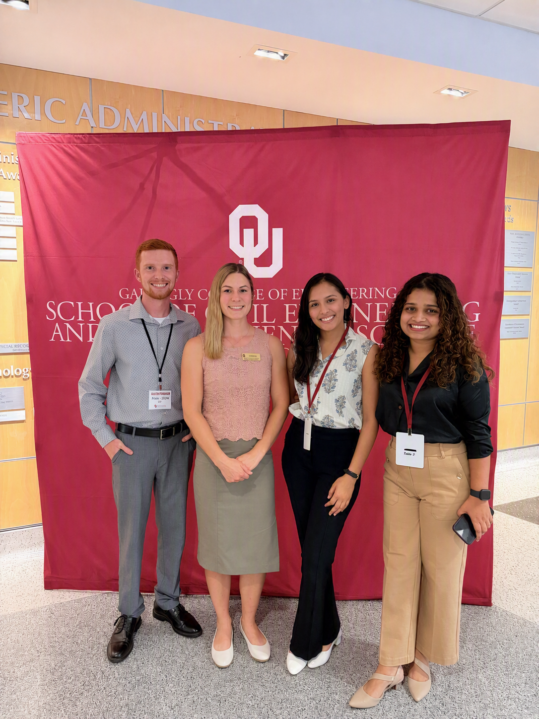 Five members of the Han NBS Lab posing for a photograph.