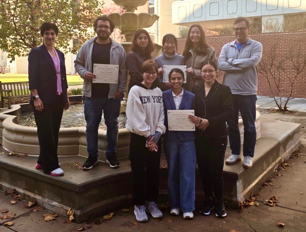 PhD students with Professors Striolo and Hahn