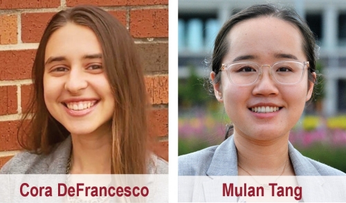 Cora DeFrancesco and Mulan Tang