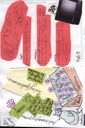 A page from the Cloud Computing class zine. 