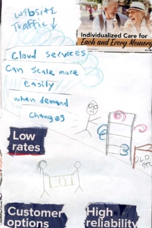 A page from the Cloud Computing class zine. 