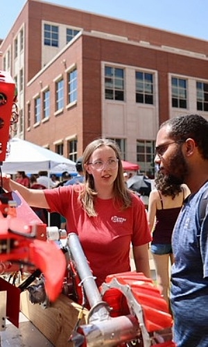 Students at Fall Fest. 