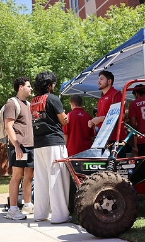 Students at Fall Fest. 